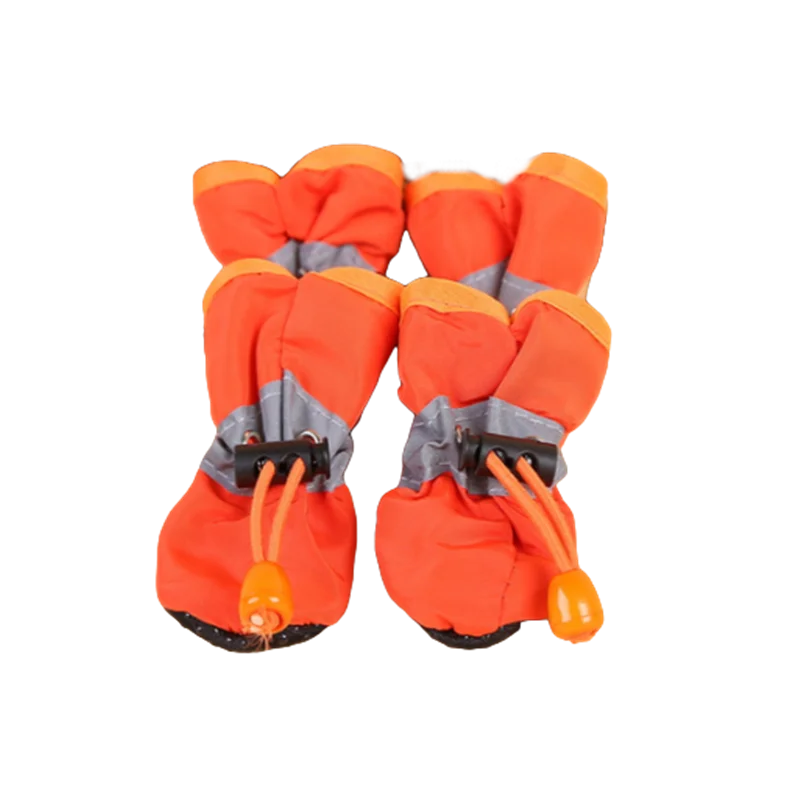 4pcs Water-Resistant Dog Shoes For Small Dogs -pet waterproof booties/ footwear/ heat protection - Protect Your Pet's Paws And Keep Them Dry,Outdoor rain boots for dogs