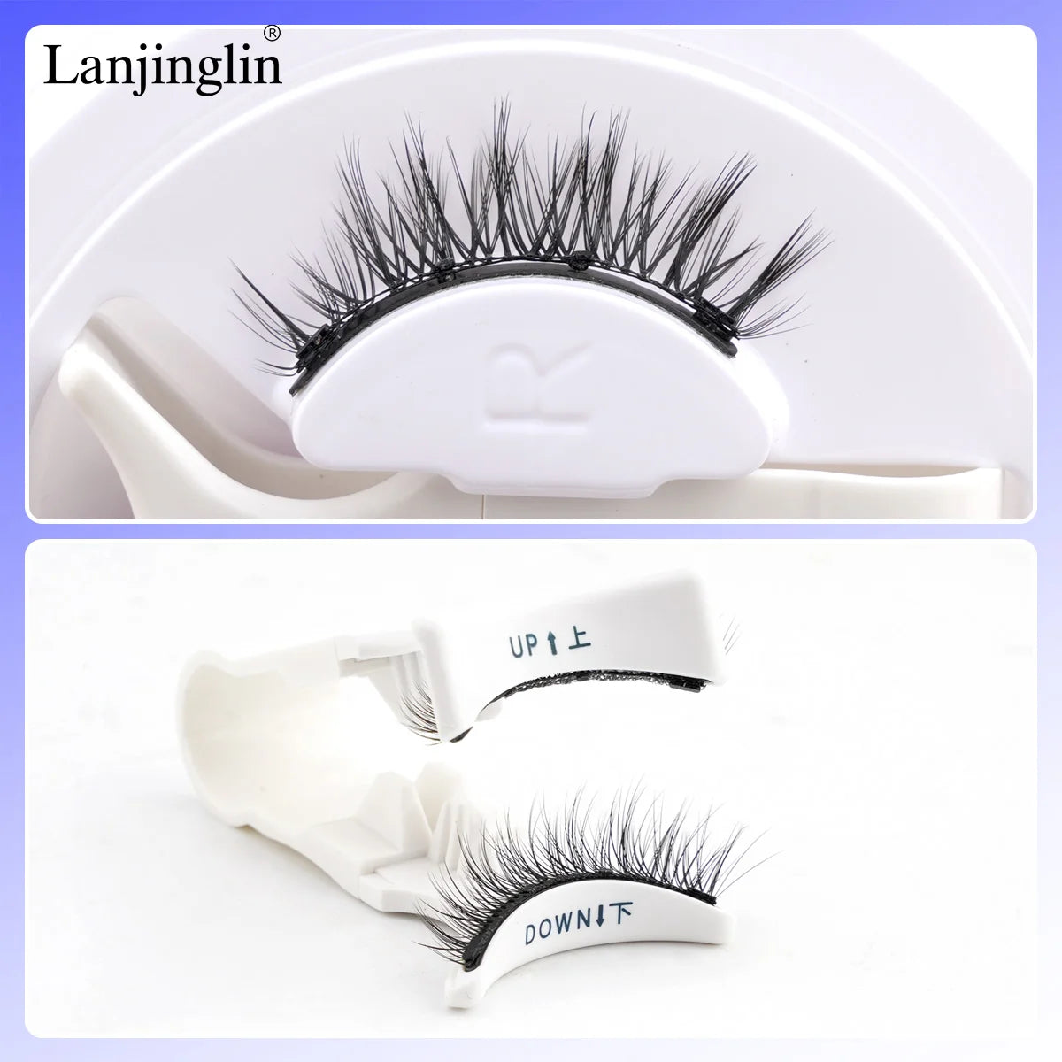Magnetic False Lash Kit Eyelashes (Cat eye) Reusable, natural full look, easy to apply
