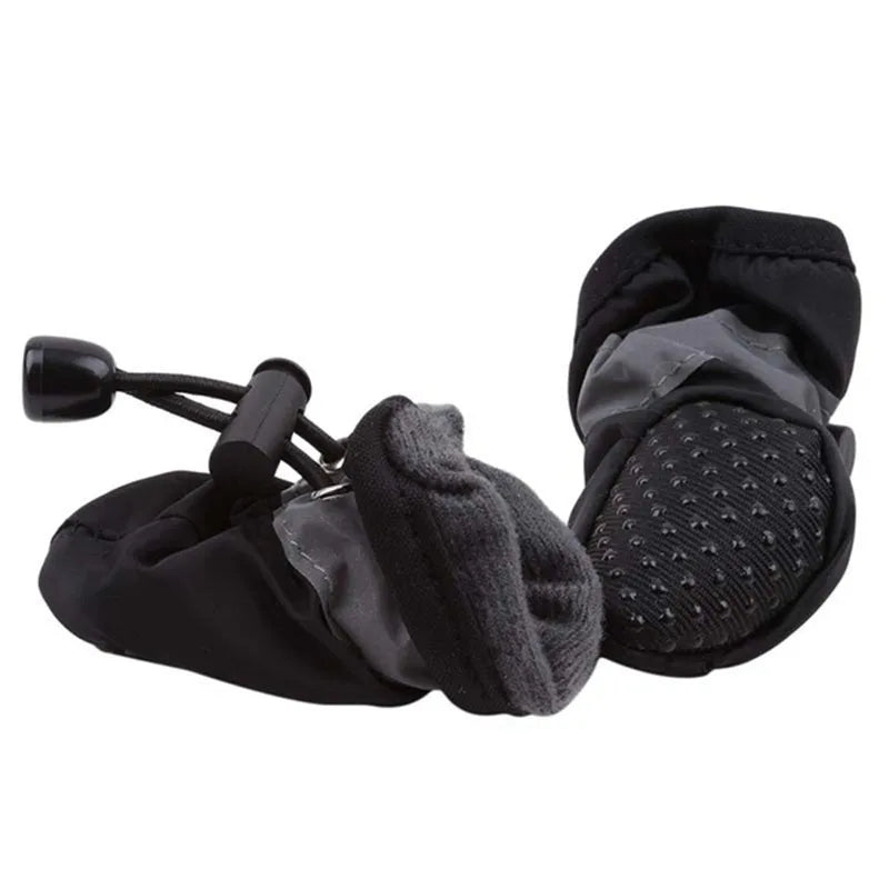 4pcs Water-Resistant Dog Shoes For Small Dogs -pet waterproof booties/ footwear/ heat protection - Protect Your Pet's Paws And Keep Them Dry,Outdoor rain boots for dogs