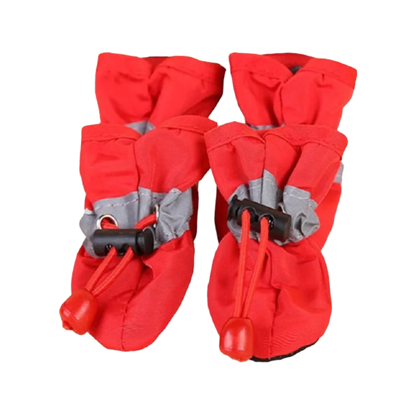 4pcs Water-Resistant Dog Shoes For Small Dogs -pet waterproof booties/ footwear/ heat protection - Protect Your Pet's Paws And Keep Them Dry,Outdoor rain boots for dogs
