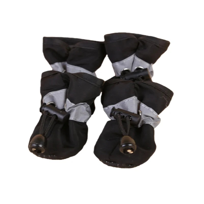 4pcs Water-Resistant Dog Shoes For Small Dogs -pet waterproof booties/ footwear/ heat protection - Protect Your Pet's Paws And Keep Them Dry,Outdoor rain boots for dogs