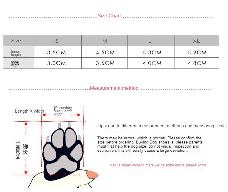Pet Dog/ puppy Shoes - Waterproof booties - Soft Bottom , heat protectant