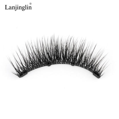 Magnetic False Lash Kit Eyelashes (Cat eye) Reusable, natural full look, easy to apply