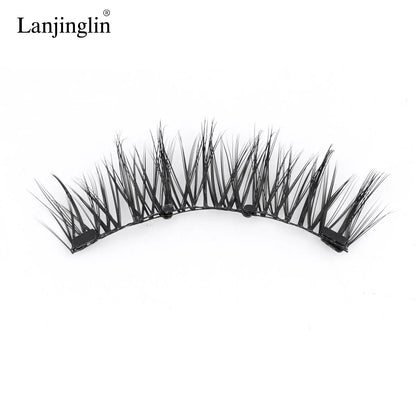 Magnetic False Lash Kit Eyelashes (Cat eye) Reusable, natural full look, easy to apply