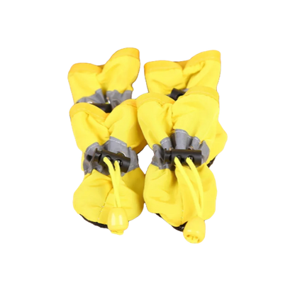 4pcs Water-Resistant Dog Shoes For Small Dogs -pet  waterproof booties/ footwear/ heat protection -  Protect Your Pet's Paws And Keep Them Dry,Outdoor rain boots for dogs