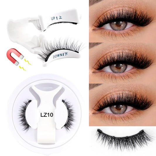 Magnetic False Lash Kit Eyelashes (Cat eye) Reusable, natural full look, easy to apply