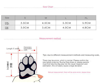 Pet Dog/ puppy Shoes - Waterproof booties -  Soft Bottom , heat protectant